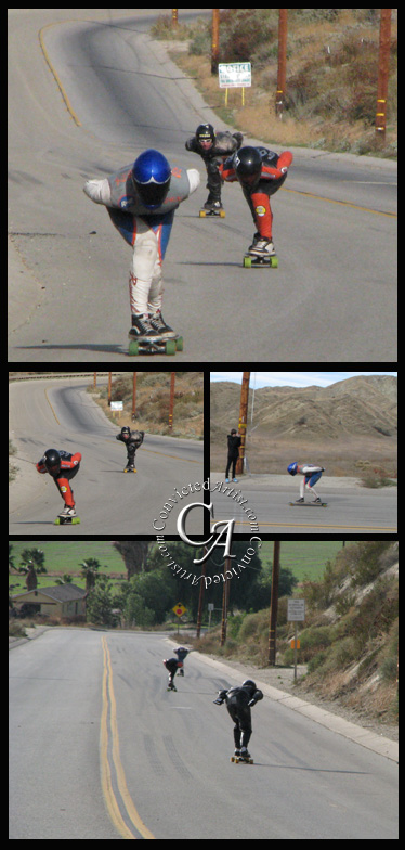 Downhill Skateboarding Competition