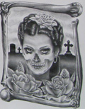 Blood en la Frontera - Art dedicated to the women of Juarez who have been murdered